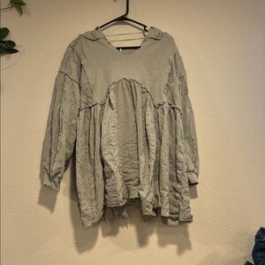 Free people Green hoodie